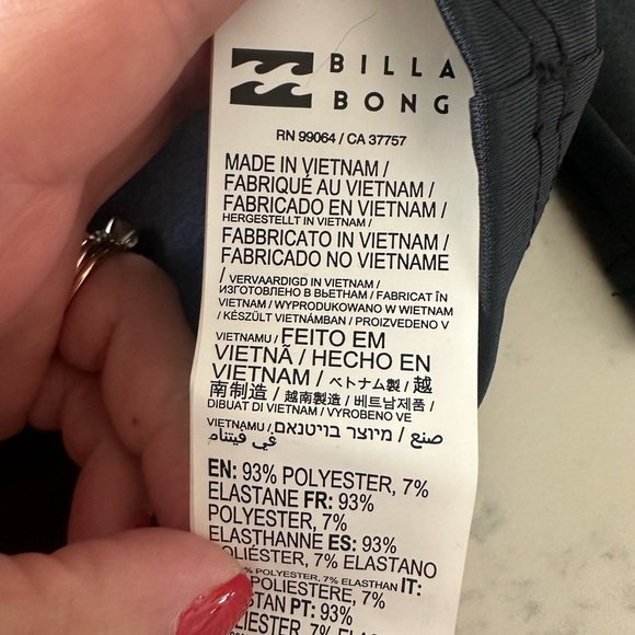 BILLABONG Kids Size 6 Navy Blue All Day Wave Performance Long Sleeve Rashguard - Picture 3 of 9